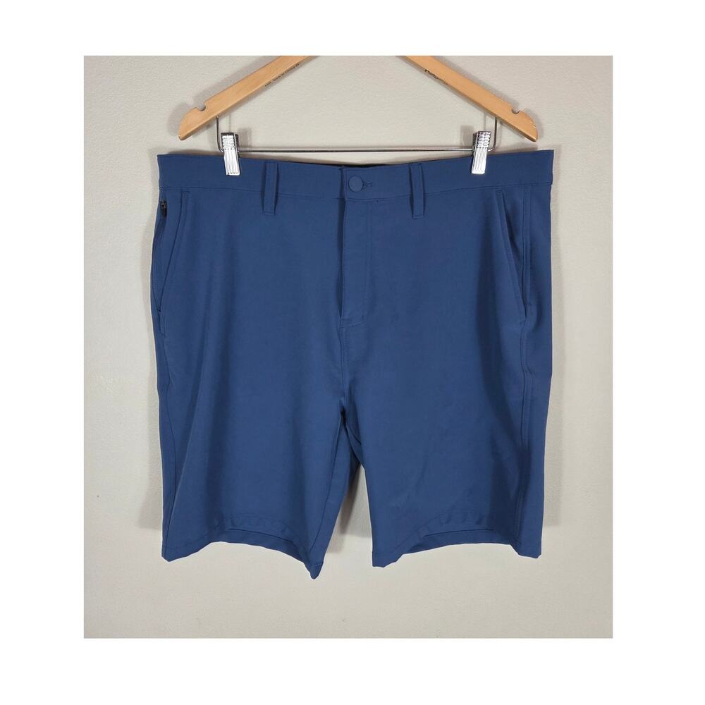 Hurley Men's 4 Way Stretch Blue/Gray Walking Shorts Size 38 Performance